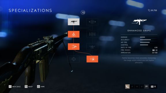 Battlefield V weapon specializations