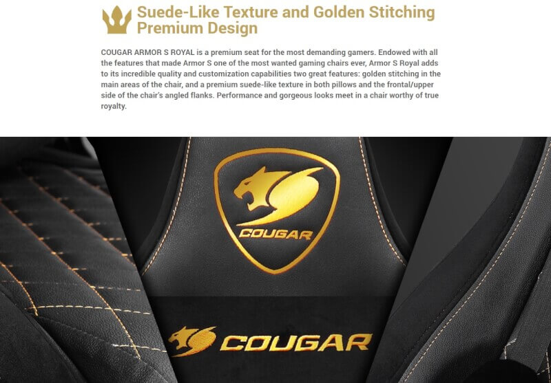 A Premium Gaming Chair fit for a King - Cougar Armor S Royal 